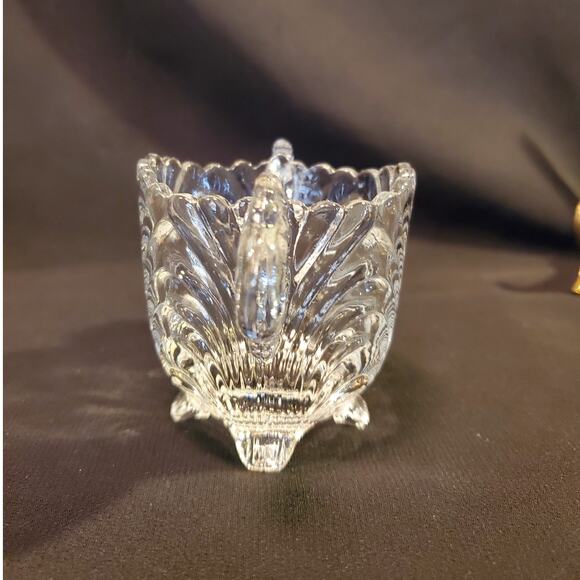 Vintage Cambridge Mini Open Cream N Sugar w Tray in Caprice Clear (Stem 300) - Picture 5 of 9